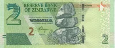 Zimbabwe Zimbabwe 1 Dollar Buffalo - Waterfall - 2008
